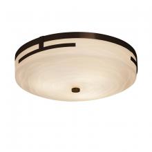 Justice Design Group PNA-8998-WAVE-DBRZ - Atlas 19" LED Round Flush-Mount