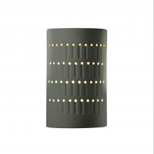 Justice Design Group CER-2285W-PWGN-LED1-1000 - Small LED Cactus Cylinder - Open Top & Bottom (Outdoor)