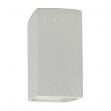 Justice Design Group CER-0925W-BIS-LED1-1000 - Small LED Rectangle w/ Perfs - Open Top & Bottom (Outdoor)