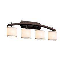 Justice Design Group FAB-8594-30-WHTE-DBRZ-LED4-2800 - Archway 4-Light LED Bath Bar