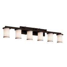 Justice Design Group FAB-8786-10-WHTE-DBRZ-LED6-4200 - Dakota 6-Light LED Bath Bar