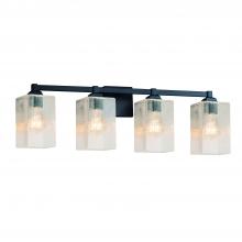 Justice Design Group FSN-8434-15-SEED-MBLK-LED4-2800 - Regency 4-Light LED Bath Bar