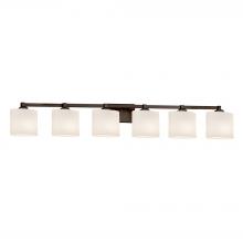 Justice Design Group FSN-8436-30-OPAL-DBRZ-LED6-4200 - Regency 6-Light LED Bath Bar