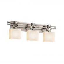 Justice Design Group FSN-8503-55-OPAL-NCKL-LED3-2100 - Argyle 3-Light LED Bath Bar