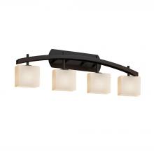 Justice Design Group FSN-8594-55-OPAL-DBRZ-LED4-2800 - Archway 4-Light LED Bath Bar