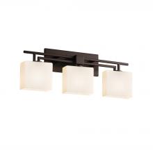 Justice Design Group FSN-8703-55-OPAL-DBRZ-LED3-2100 - Aero 3-Light LED Bath Bar