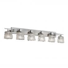 Justice Design Group GLA-8706-30-LACE-NCKL-LED6-4200 - Aero 6-Light LED Bath Bar