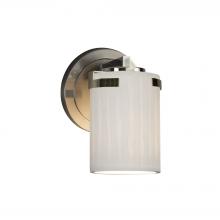 Justice Design Group POR-8451-10-WFAL-NCKL - Atlas 1-Light Wall Sconce