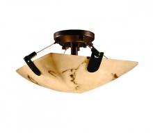 Justice Design Group FAL-9610-35-NCKL - 14" Semi-Flush Bowl w/ U-Clips