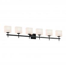 Justice Design Group FSN-8416-55-RBON-MBLK-LED6-4200 - Union 6-Light LED Bath Bar