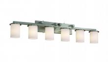 Justice Design Group FSN-8786-10-RBON-DBRZ - Dakota 6-Light Bath Bar