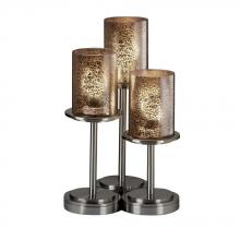 Justice Design Group FSN-8797-10-RBON-NCKL - Dakota 3-Light Table Lamp