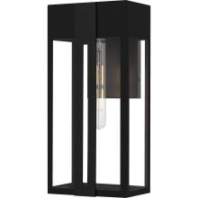  BSW8407MBK - Boswell 1-Light Matte Black Outdoor Wall Lantern