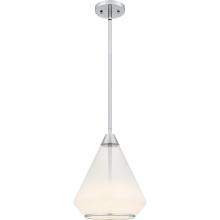  QP6750C - Haze 1-Light Polished Chrome Mini Pendant