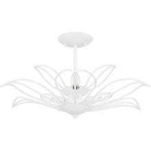  TLH1722SW - Tallulah 3-Light Sand White Semi-Flush Mount