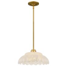 Quoizel WHP1814BRG - Whitecap 1-Light Brushed Gold Pendant Light