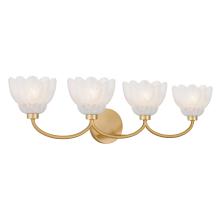 Quoizel WHP8631BRG - Whitecap 4-Light Brushed Gold Vanity Light