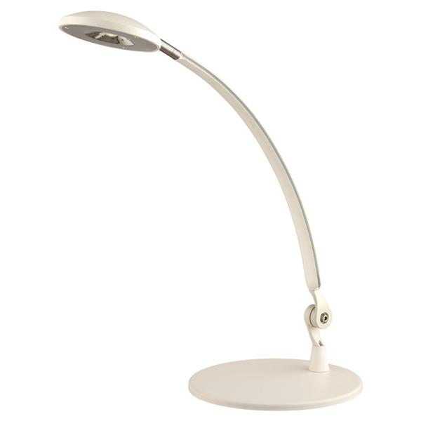 LED Desk Lamp; 5W; 4000K; 300 Lumens; White Finish
