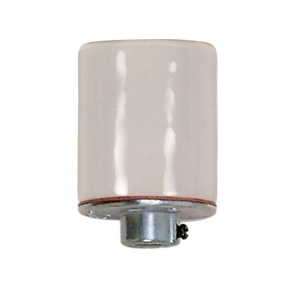 Keyless Porcelain Socket With 1/8 IPS Metal Cap; Glazed; 660W; 250V; 200 Bulk Master