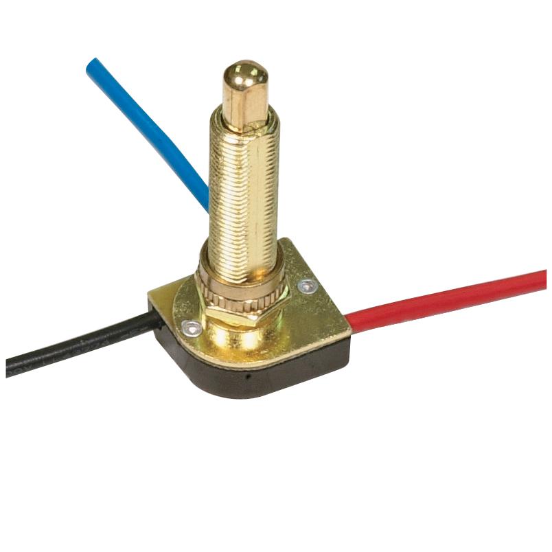 3-Way Metal Push Switch, Metal Bushing, 2 Circuit, 4 Position(L-1, L-2, L1-2, Off). Rated: 6A-125V,