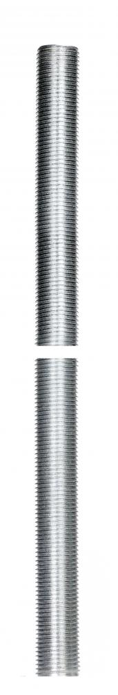 1/8 IP Steel Nipple; Zinc Plated; 18" Length; 3/8" Wide