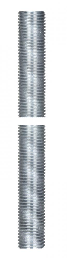 1/4 IP Steel Nipple; Zinc Plated; 10" Length; 1/2" Wide