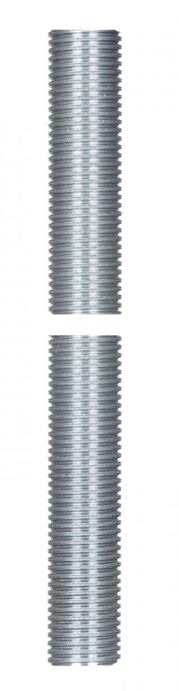 1/4 IP Steel Nipple; Zinc Plated; 11" Length; 1/2" Wide