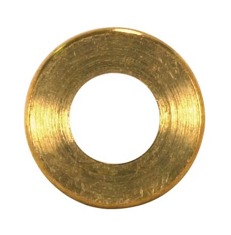 Turned Brass Check Ring; 1/4 IP Slip; Burnished And Lacquered; 1" Diameter