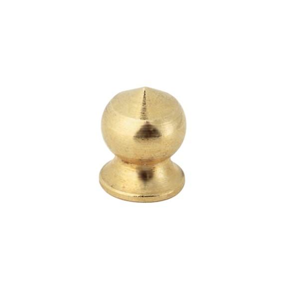 Brass Pear Knob; 8/32; Burnished And Lacquered
