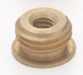 Brass Reducing Bushing; Unfinished; 1/8 M x 8/32 F; With Shoulder