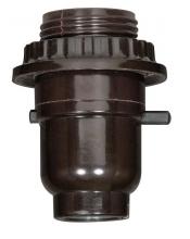 Satco Products Inc. 80/1071 - Push Thru With Full Uno Thread And Ring; Phenolic; 1/8 IP Cap With Metal Bushing; Less Set Screw;