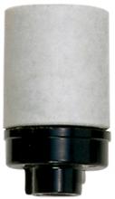 Satco Products Inc. 80/1150 - Keyless Porcelain Socket With Phenolic 1/8 IPS Cap; With One Screw; CSSNP Screw Shell; Unglazed;