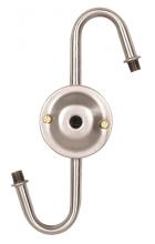 Satco Products Inc. 80/1636 - Steel "S" Cluster; For Medium or Candelabra; Nickel Finish; No Wire; 7" Centers; 1/8 IP