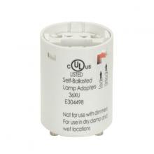 Satco Products Inc. 80/2073 - Smooth Phenolic Electronic Self-Ballasted CFL Lampholder; 277V, 60Hz, 0.17A; 13W G24q-1 And GX24q-1;