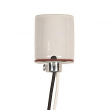 Satco Products Inc. 80/2092 - Keyless Porcelain Socket 1/8 IP Cap With Side Notches; 2 Wireways; Spring Contact For 4KV; 36"