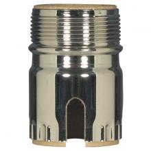 Satco Products Inc. 80/2301 - 3 Piece Solid Brass Shell With Paper Liner; Polished Nickel Finish; Pull Chain / Turn Knob With Uno