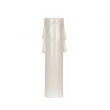 Satco Products Inc. 90/1256 - Plastic Drip Candle Cover; White Plastic Drip; 13/16" Inside Diameter; 7/8" Outside
