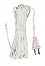 Satco Products Inc. 90/1534 - 18/2 SPT-1-105C All Cord Sets - Molded Plug - Tinned Tips 3/4" Strip with 2" Slit 100 Ctn.