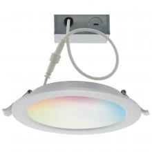Satco Products Inc. S11280 - 12 Watt; LED Direct Wire Downlight; 6 Inch; Tunable White and RGB; Round; Starfish IOT; 120 Volt;