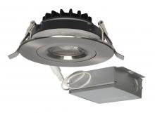 Satco Products Inc. S11620 - 12 watt LED Direct Wire Downlight; Gimbaled; 4 inch; 3000K; 120 volt; Dimmable; Round; Remote