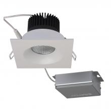 Satco Products Inc. S11633 - 12 watt LED Direct Wire Downlight; 3.5 inch; 3000K; 120 volt; Dimmable; Square; Remote Driver; White