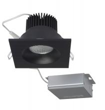 Satco Products Inc. S11634 - 12 watt LED Direct Wire Downlight; 3.5 inch; 3000K; 120 volt; Dimmable; Square; Remote Driver; Black