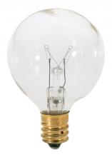 Satco Products Inc. S3845 - 15 Watt G12 1/2 Incandescent; Clear; 1500 Average rated hours; 100 Lumens; Candelabra base; 120 Volt