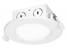 Satco Products Inc. S39056 - 8.5 watt LED Direct Wire Downlight; Edge-lit; 4 inch; 3000K; 120 volt; Dimmable