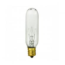 Satco Products Inc. S4727 - 15 Watt T6 Incandescent; Clear; 2000 Average rated hours; 90 Lumens; Candelabra base; 145 Volt;