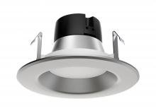 Satco Products Inc. S9744 - 9.5 watt LED Downlight Retrofit; 4"; Brushed Nickel trim; 3000K; 120 volts; Dimmable