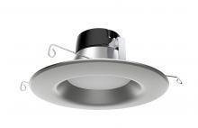 Satco Products Inc. S9745 - 11.5 watt LED Downlight Retrofit; 5"-6"; Brushed Nickel trim; 3000K; 120 volts; Dimmable