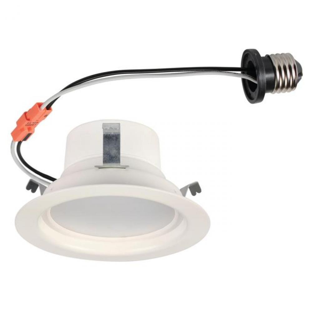 8W Recessed LED Downlight 4" Dimmable 2700K E26 (Medium) Base, 120 Volt, Box