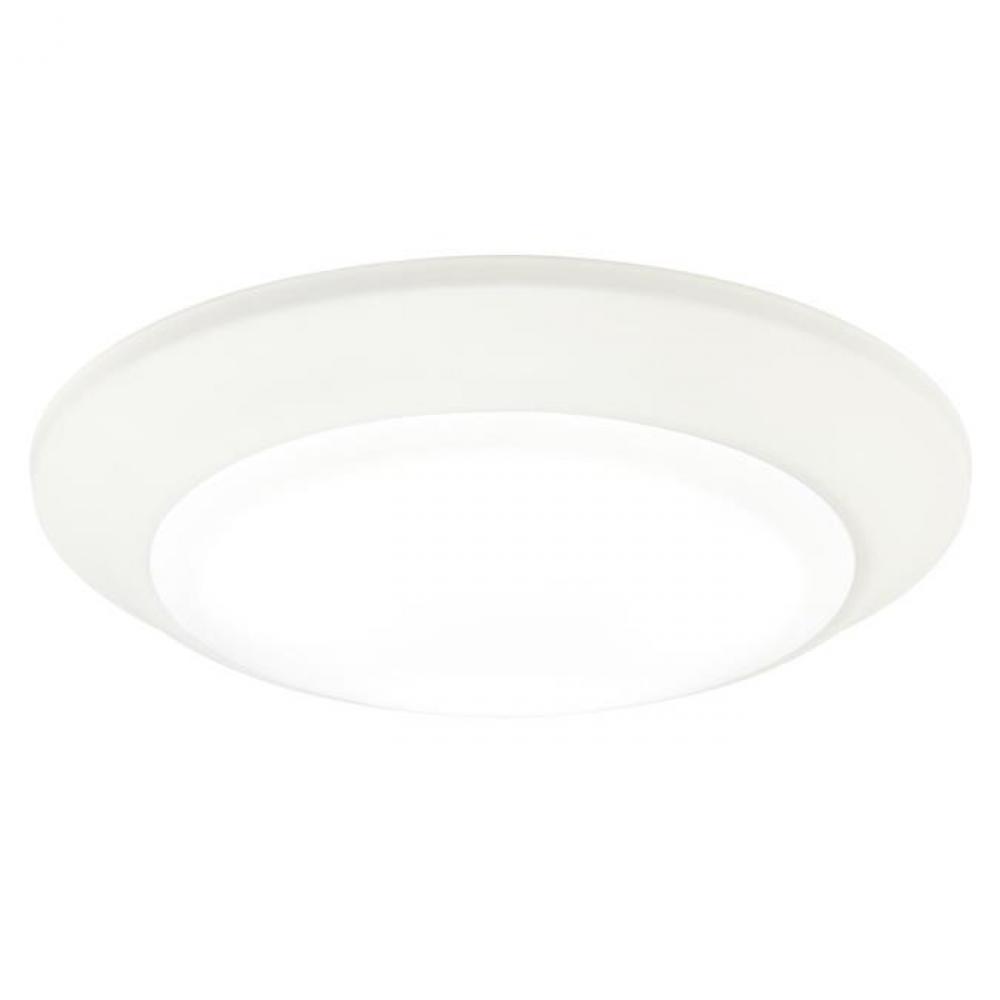 7 in. 15W LED Surface Mount White Finish Frosted Lens, 5000K