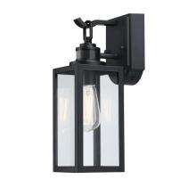Westinghouse 6122600 - Wall Fixture Matte Black Finish Clear Glass